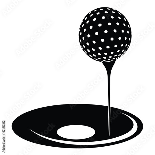 Golf Player Relaxed Pose Before Shot