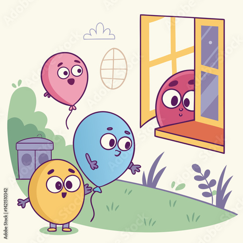 Magical Balloon Monsters Playing Hide and Seek