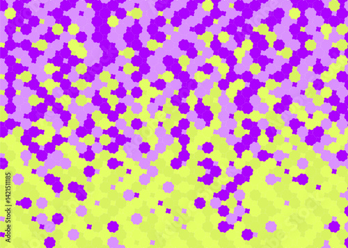 背景 タイル 幾何学的な金平糖形の模様