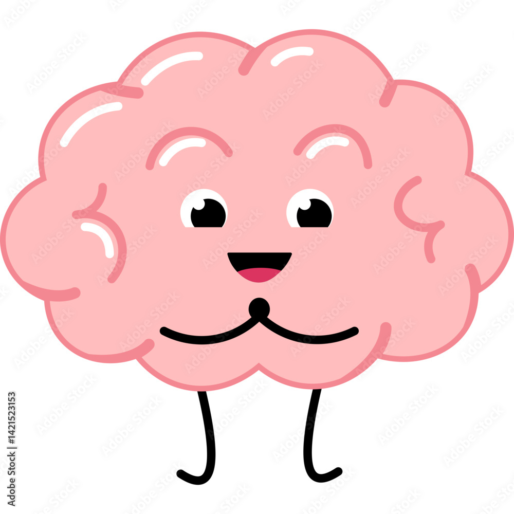 Fototapeta premium Brain Mental Health Illustration