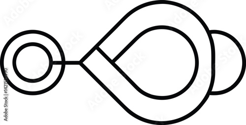 continuous delivery line art vector icon.