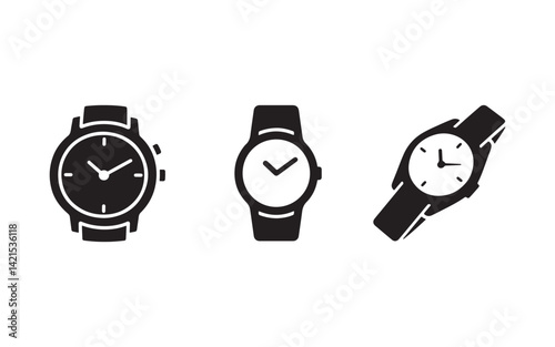 wristwatch vector illustration