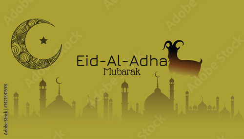 Eid ul adha mubarak card for social media poster and banner design, eid ul adha mubarak banner, eid ul adha mubarak template, eid ul adha mubarak editable file