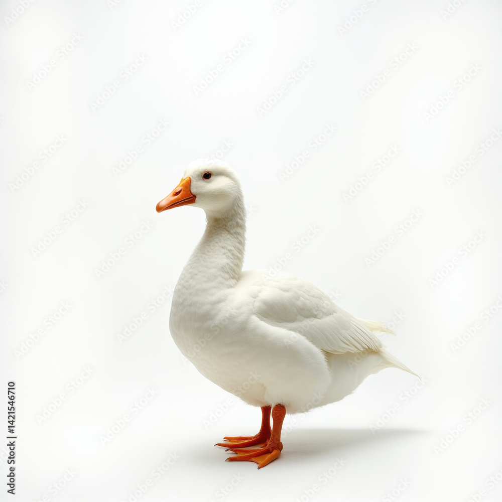 Graceful Goose with Long Neck Looking to the Right Graceful Goose with Long Neck Looking to the Right