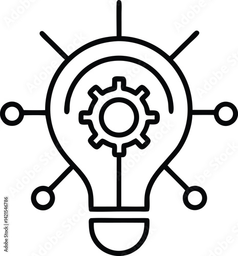 innovation line art vector icon.