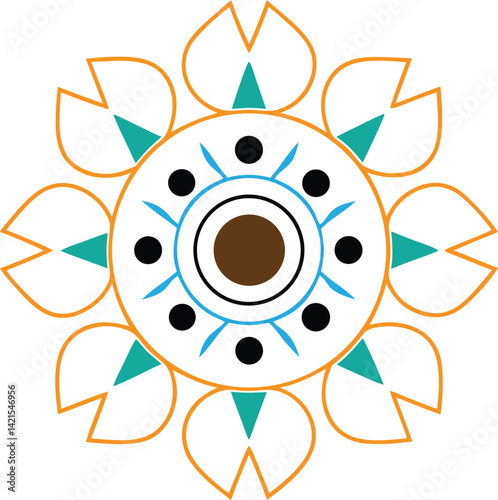 Ornamental luxury mandala pattern design