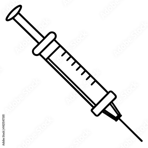 syringe isolated on white background