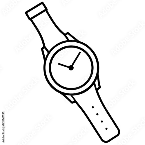 vector illustration of a watch