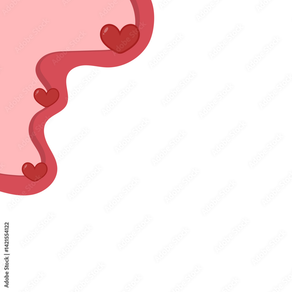 Fototapeta premium Valentine Love Corner