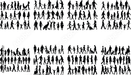 People Vector Silhoette Bundle Set Collection
