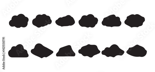 Cloud icon set vector illustration eps 10