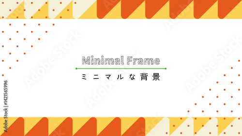 minimal frame-7　ミニマルな背景。シンプルなデザインの壁紙。抽象的でミニマルなフレーム。