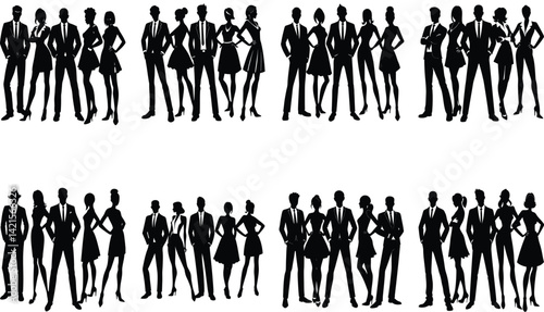 People Vector Silhoette Bundle Set Collection