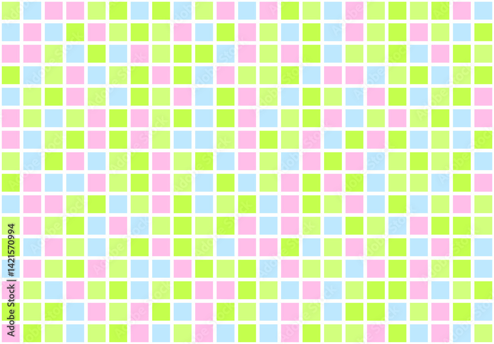 Fototapeta premium 背景 正方形 タイル模様 隙間付き