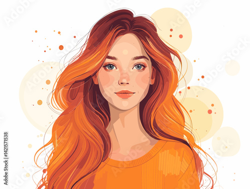 portrait of a young  woman