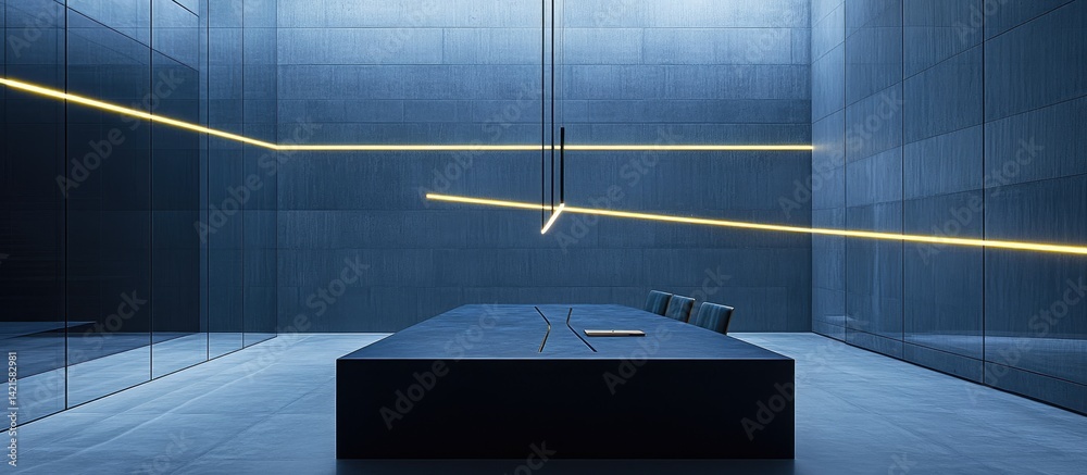 Modern Minimalist Meeting Room