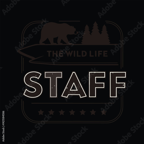 Staff vector illustration