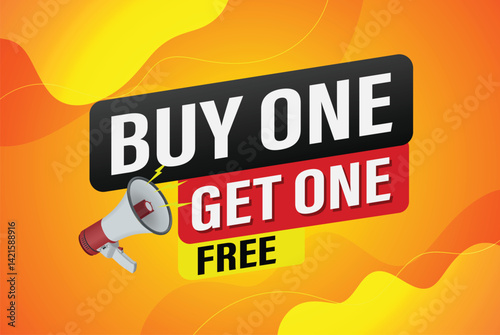 buy one get one free buy now poster banner graphic design icon logo sign symbol social media website coupon

