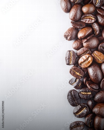 Freshly harvested coffee beans piled generously in a rustic environment ready for brewing delight