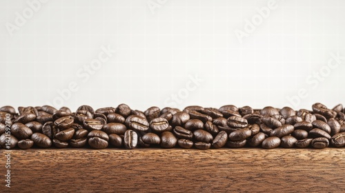 A close-up view of coffee beans displaying their rich texture and natural beauty ready for brewing