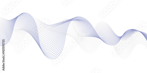 clourfol abstract technology wavy curve lines background.Abstract white and grey geometric smoky blend liens background. Vector illustration.


