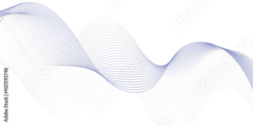 clourfol abstract technology wavy curve lines background.Abstract white and grey geometric smoky blend liens background. Vector illustration.

