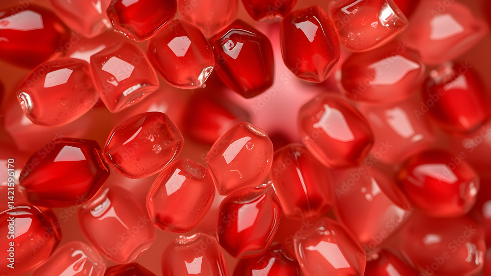 Abstract seeds of pomegranate shot close Generative AI Abstract seeds of pomegranate shot close Generative AI
