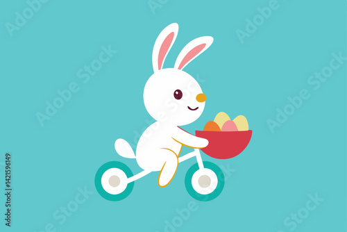 easter bunny with easter egg