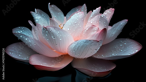 Obraz na płótnie serene pink lotus flower w salonie