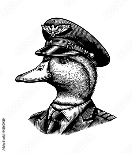 Duck Teal Goose Swan flying in cockpit on aviation flight airline aircraft profession pilot