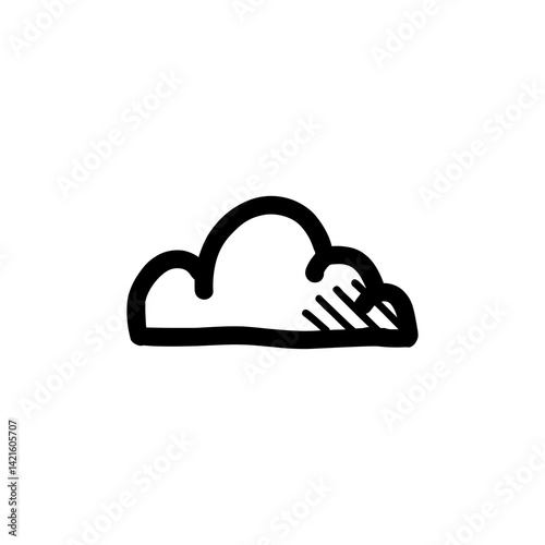 cloud doodle icon