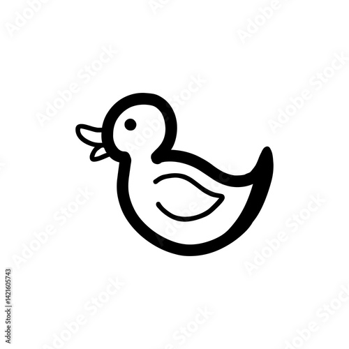 duck doodle icon
