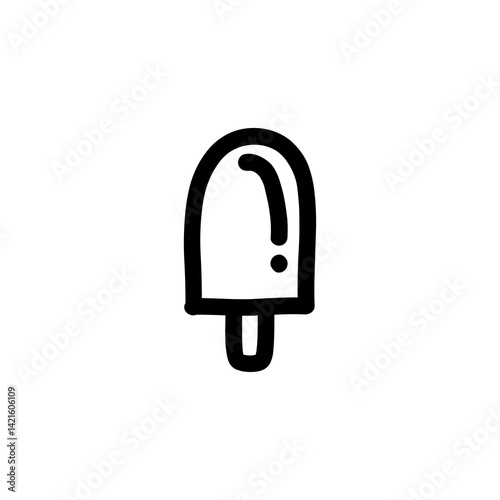 ice cream doodle icon