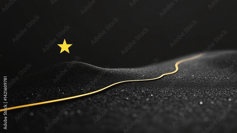 The Rhythm of Success: Monochrome Path to a Star
