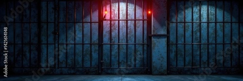 Seamless pattern of realistic prison cell bars , seamless, prison, vector