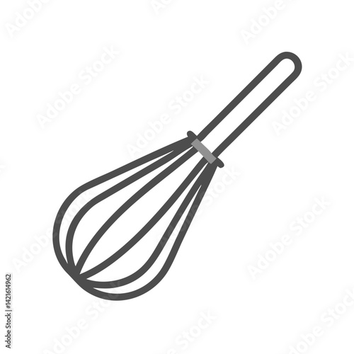 Whisk Icon Representing Mixing Tool for Cooking and Baking