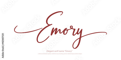 Elegant serif name "Emory"  a refined and timeless typeface crafted for luxury branding, premium editorial layouts, fashion designs, and sophisticated visual identities. Perfect for upscale packaging
