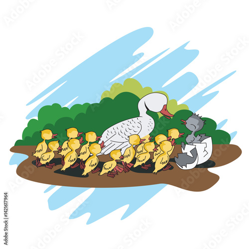 ugly duck fable story for children