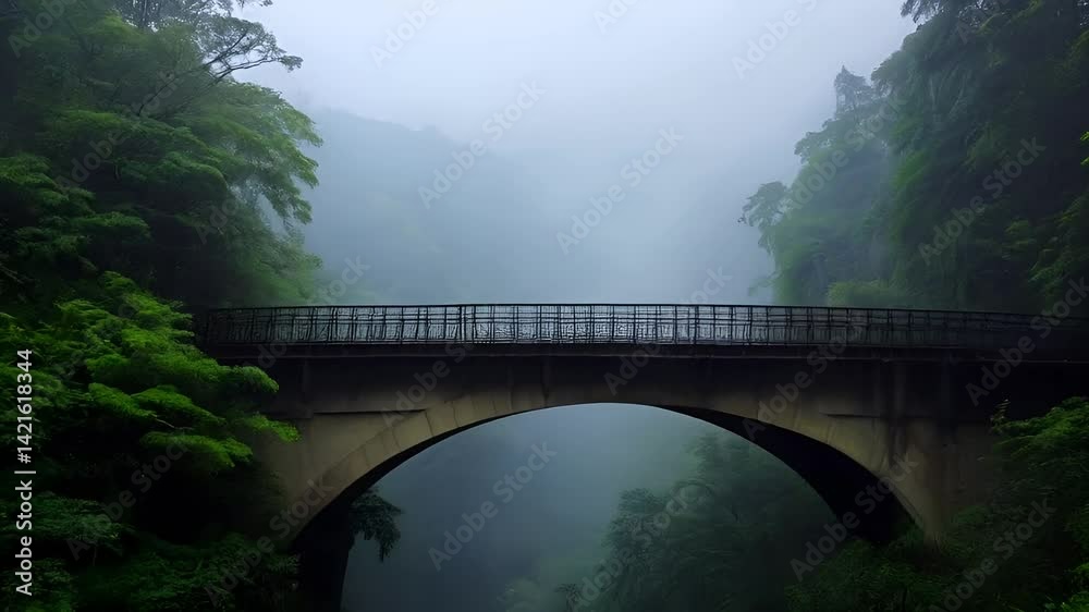  A long old wooden bridge 