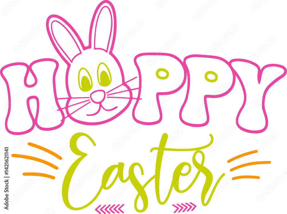 Fototapeta premium hoppy easter