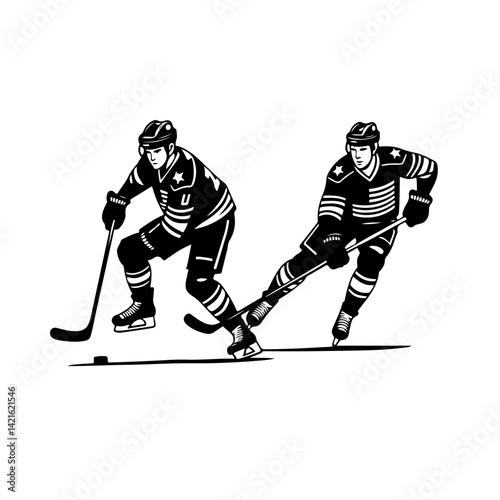 hockey players vector, hockey, sport, player, ice, winter, snowboard, game, sports, vector, helmet, illustration, stick, ski, boy, snowboarding, person, snow, fun, people, ice hockey, play, athlete, a