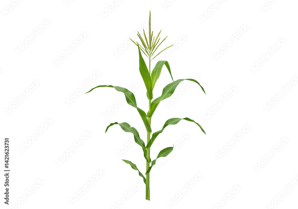 Fototapeta premium Corn plant illustration isolated on white background