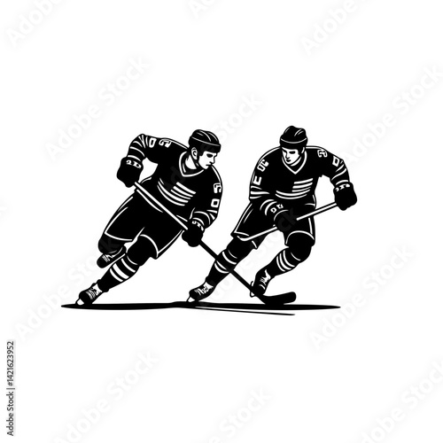 hockey players vector