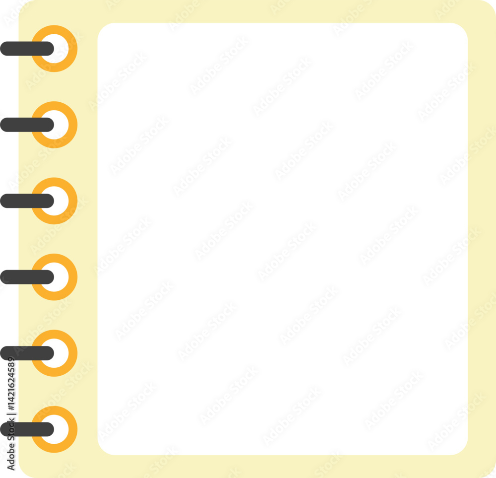 Obraz premium Notebook Checklist Vector