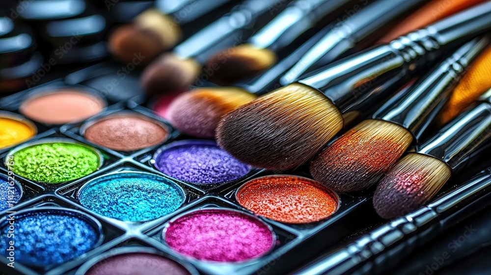 Naklejka premium This composition is ideal for an AI image generation, offering a clean and modern aesthetic perfect for the beauty industry. 