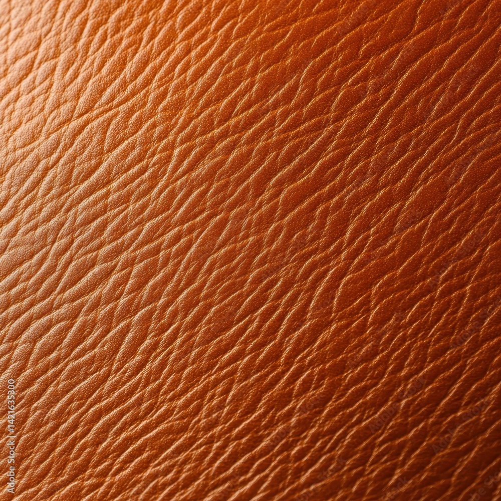 A close-up view of textured brown leather featuring intricate patterns and a shiny surface, highlighting its quality and craftsmanship. A close-up view of textured brown leather featuring intricate patterns and a shiny surface, highlighting its quality and craftsmanship.