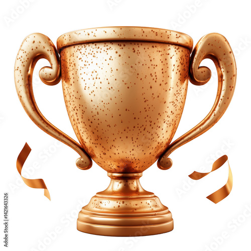 Bronze victory trophy, symbolizing success and reward achieved through hard work