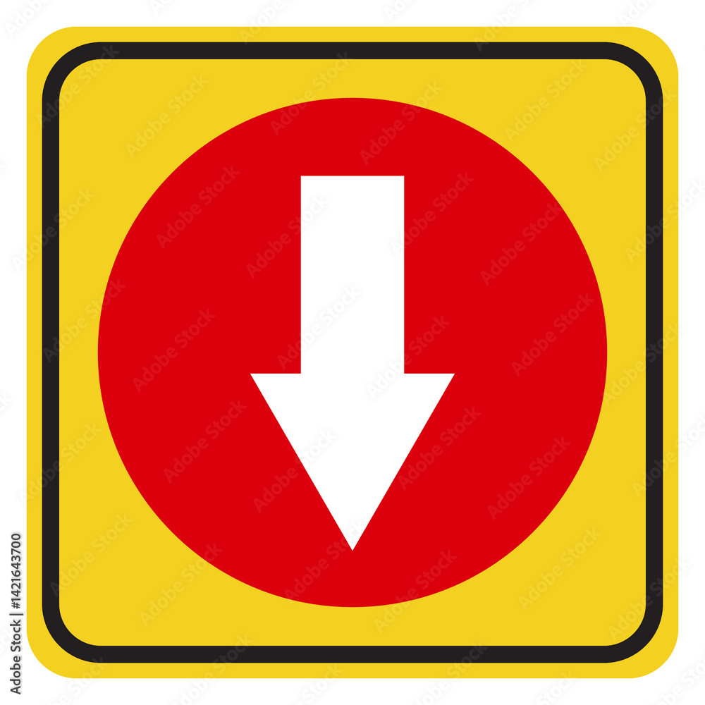 red button with arrow sign red button with arrow sign