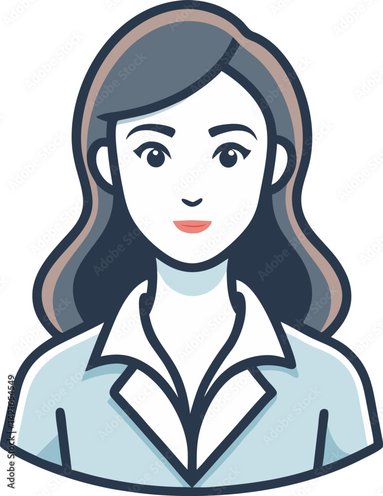 Confident Female in Lab Coat – Scientist or Medical Worker Character Confident Female in Lab Coat – Scientist or Medical Worker Character