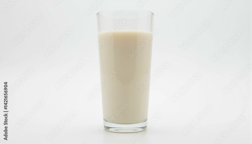glass of milk on white background glass of milk on white background